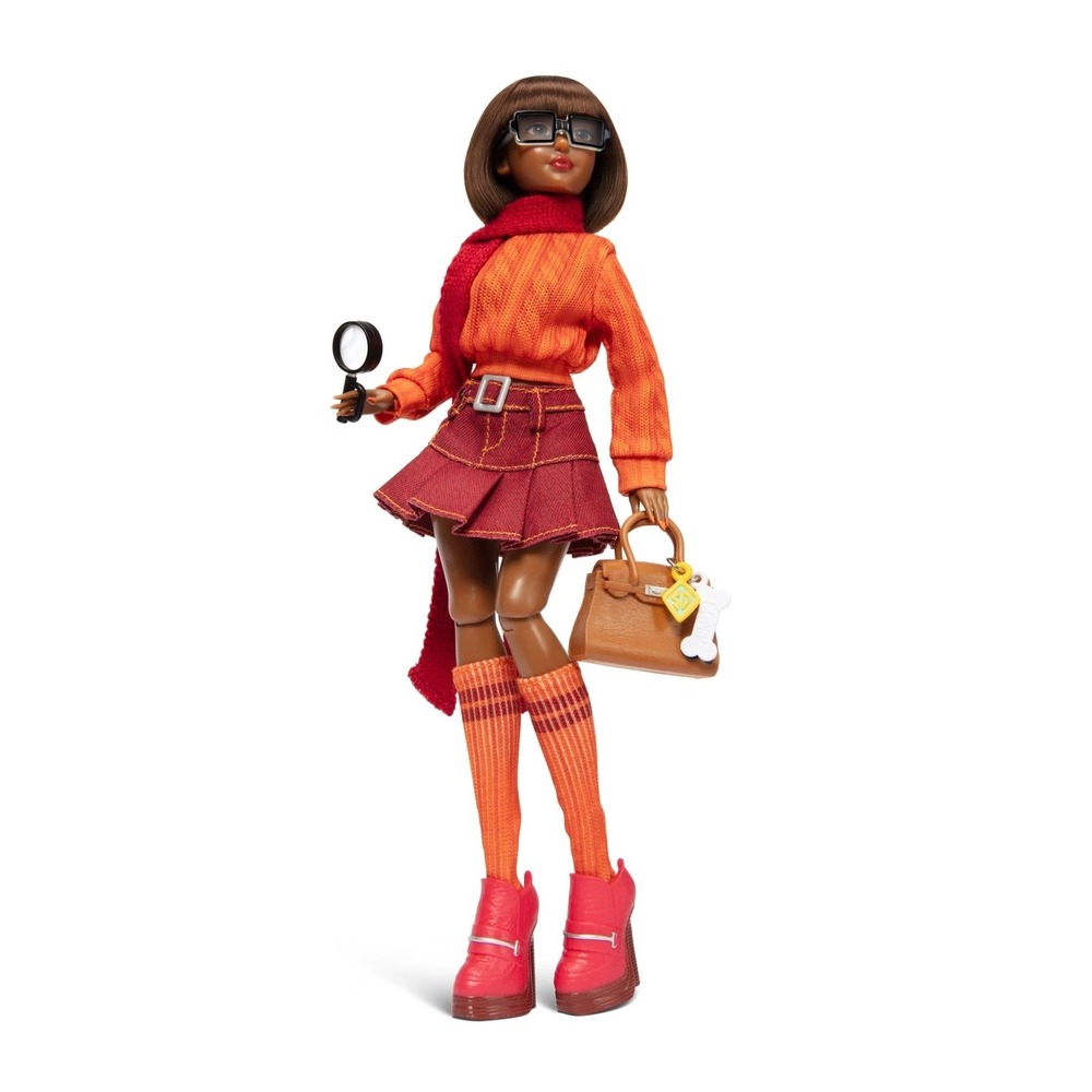 Jakks Pacific Velma Dinkley Scooby-Doo Doll 11in Orange Burgundy Excellent - Picture 4 of 7